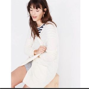 Madewell Summer Ryder Cardigan in White
